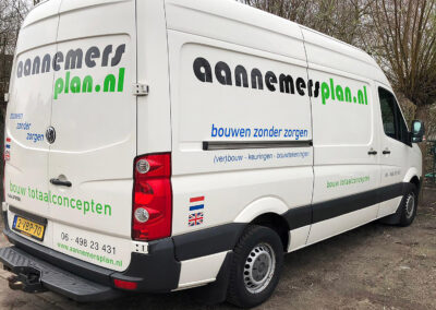 Belettering bus Aannemersplan