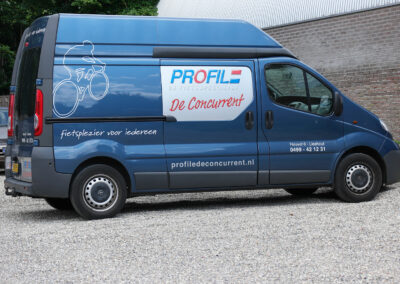 Busbelettering Profil de Fietsspecialist de Concurrent