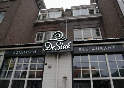 Gevelbelettering de Slak