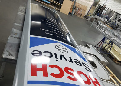 Reclamezuilbelettering Bosch